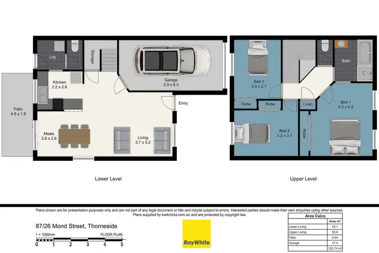 Floorplan of Homely townhouse listing, 87/26 Mond Street, Thorneside QLD 4158