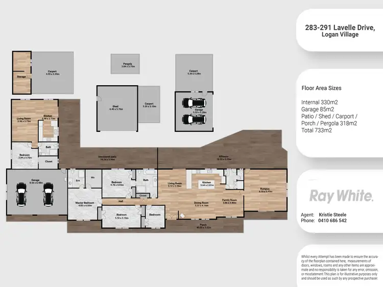 Floorplan of Homely house listing, 283-291 Lavelle Drive, Logan Village QLD 4207