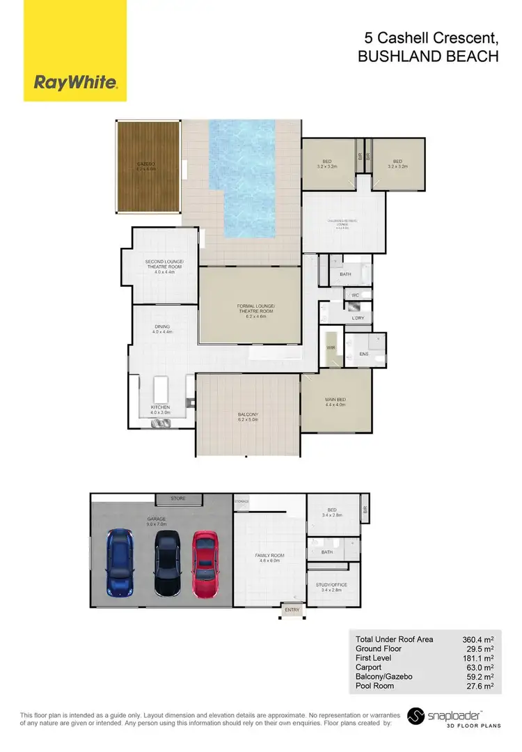 Floorplan of Homely house listing, 5 Cashell Crescent, Bushland Beach QLD 4818