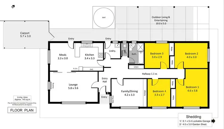 Floorplan of Homely house listing, 42 Seventeenth Street, Renmark SA 5341