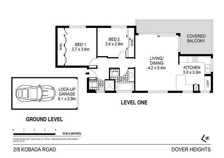 Floorplan of Homely apartment listing, 2/8 Kobada Road, Dover Heights NSW 2030