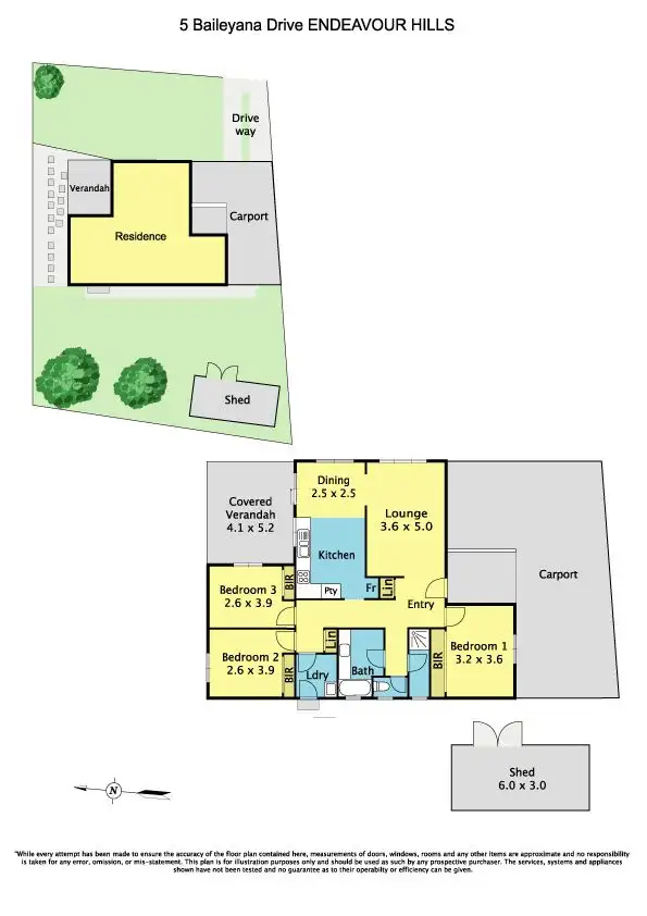 Floorplan of Homely house listing, 5 Baileyana Drive, Endeavour Hills VIC 3802