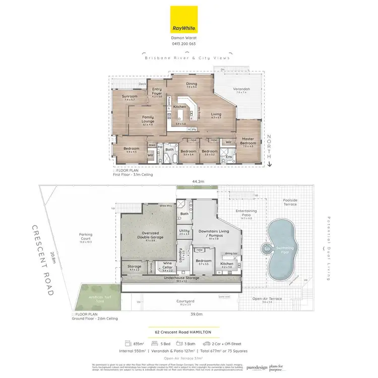 Floorplan of Homely house listing, 62 Crescent Road, Hamilton QLD 4007