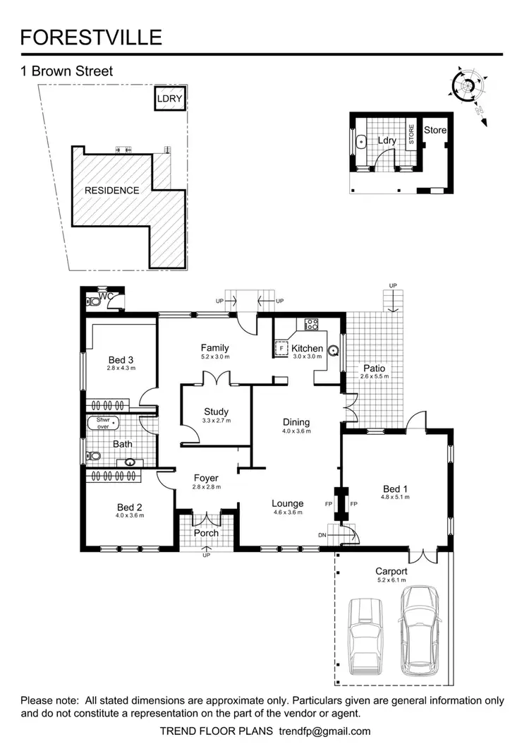 Floorplan of Homely house listing, 1 Brown Street, Forestville NSW 2087