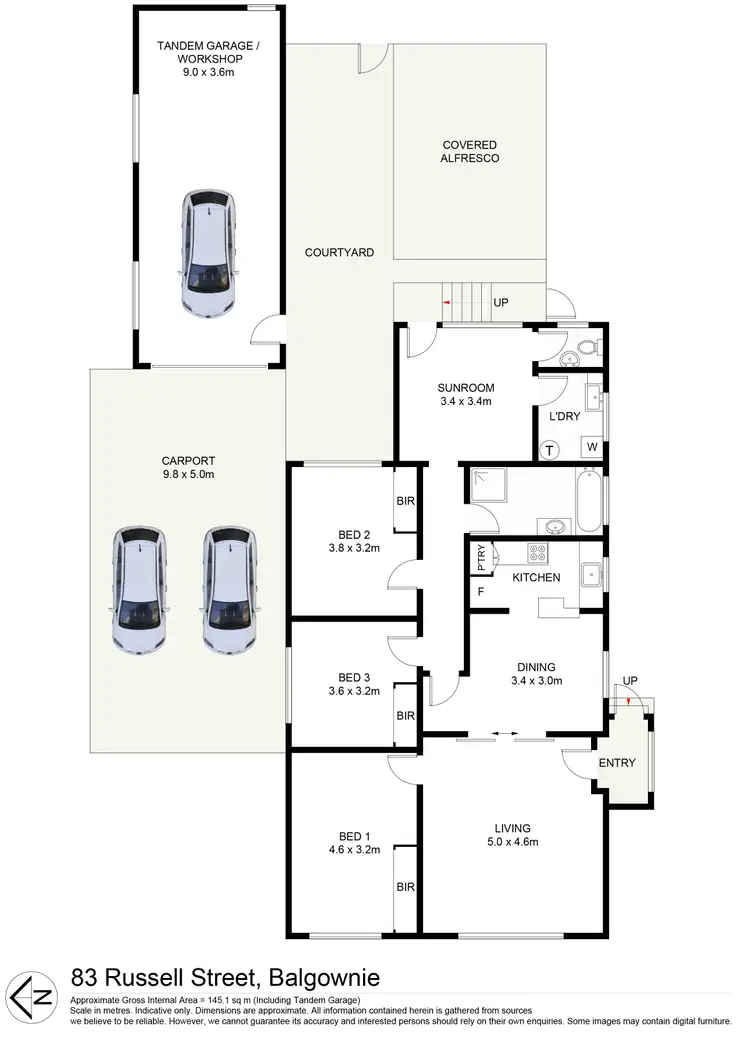 Floorplan of Homely house listing, 83 Russell Street, Balgownie NSW 2519