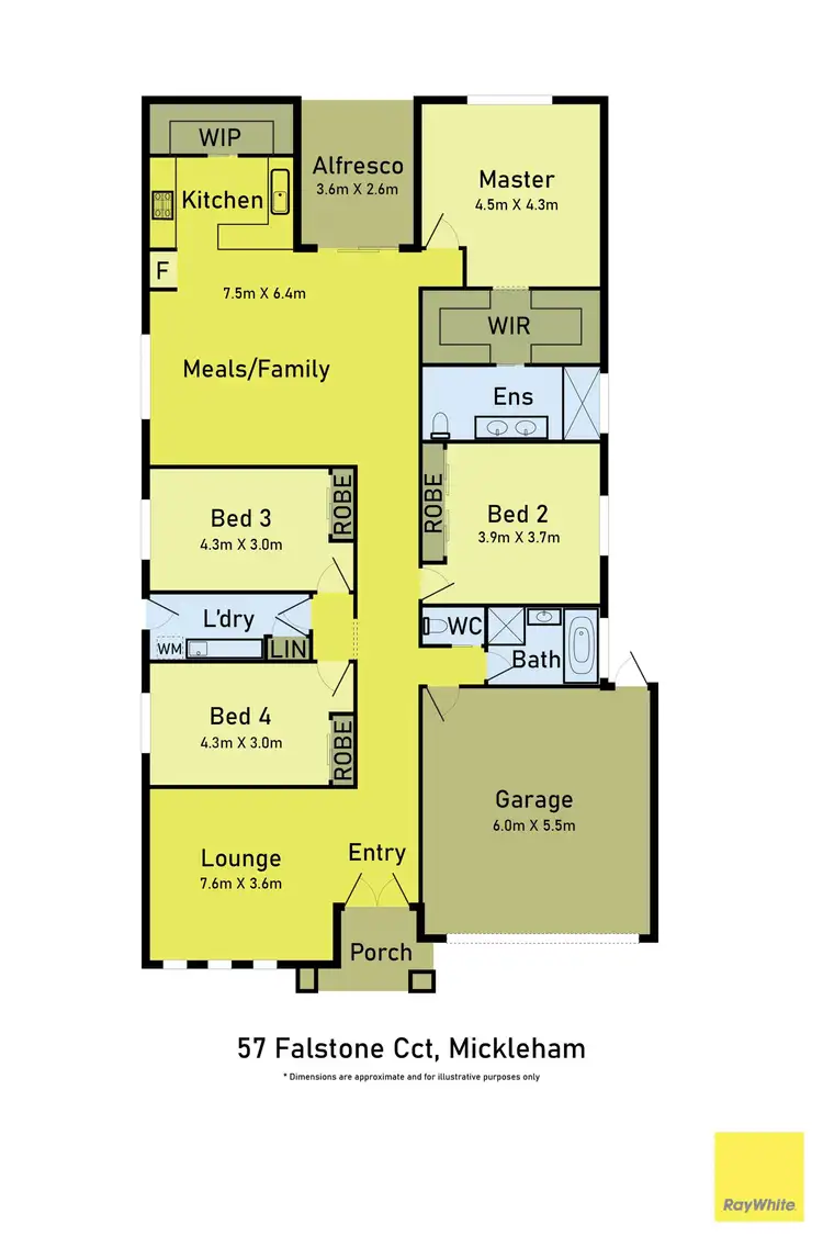 Floorplan of Homely house listing, 57 Falstone Circuit, Mickleham VIC 3064