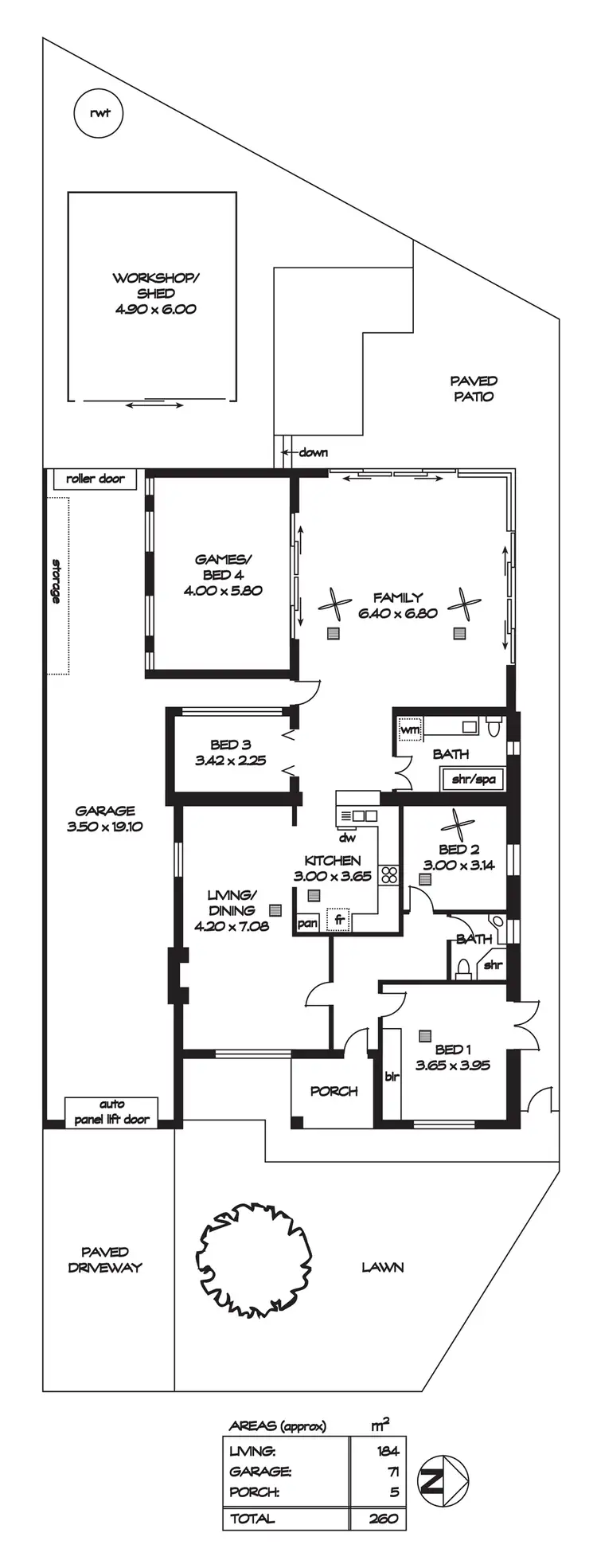 Floorplan of Homely house listing, 14 Bristol Avenue, Enfield SA 5085