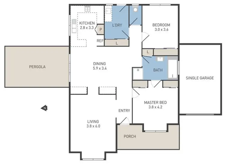 Floorplan of Homely house listing, 1/23 Norwood Court, Hoppers Crossing VIC 3029