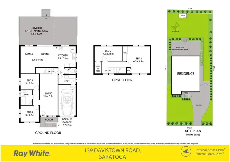 Floorplan of Homely house listing, 139 Davistown Road, Saratoga NSW 2251