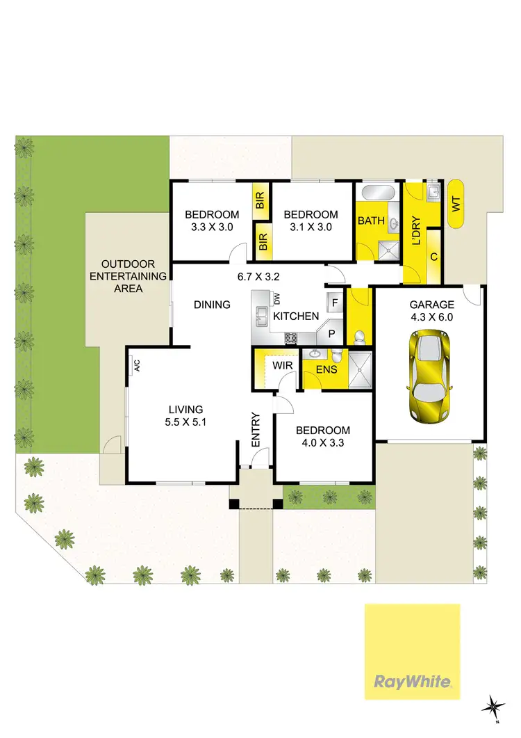 Floorplan of Homely townhouse listing, 17 Boolarong Drive, Belmont VIC 3216