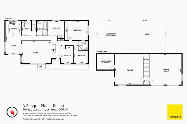 Floorplan of Homely house listing, 3 Basque Place, Rosetta TAS 7010