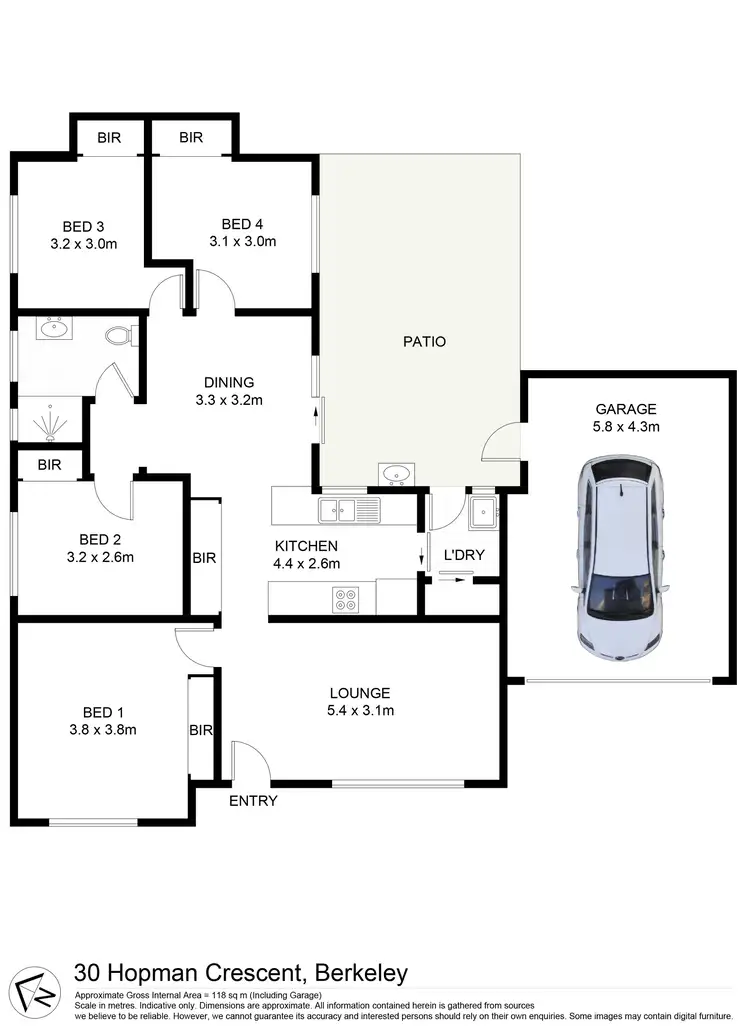 Floorplan of Homely house listing, 30 Hopman Crescent, Berkeley NSW 2506