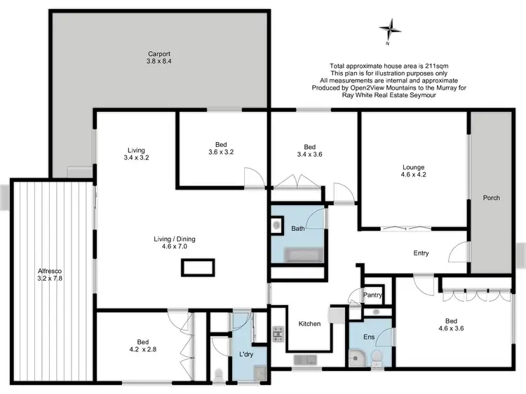Floorplan of Homely house listing, 38 Goulburn Street, Seymour VIC 3660