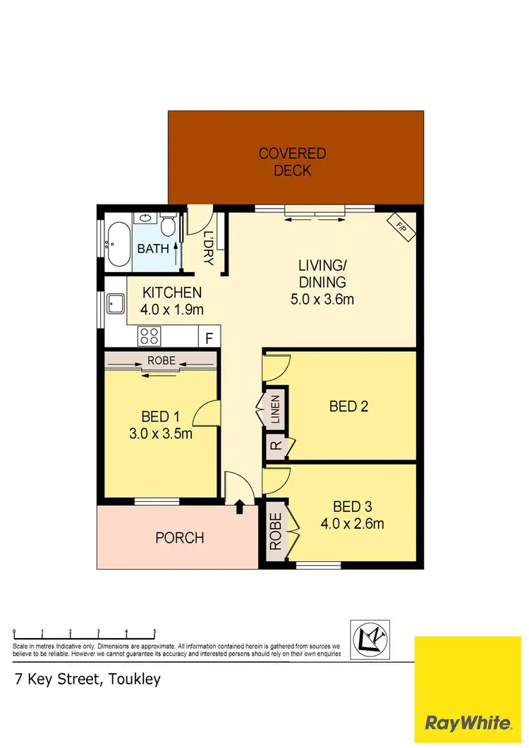 Floorplan of Homely house listing, 7 Key Street, Toukley NSW 2263