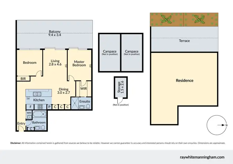 Floorplan of Homely apartment listing, 120/3 Mitchell Street, Doncaster East VIC 3109
