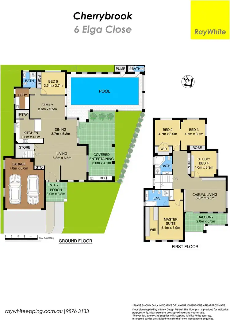 Floorplan of Homely house listing, 6 Elga Close, Cherrybrook NSW 2126