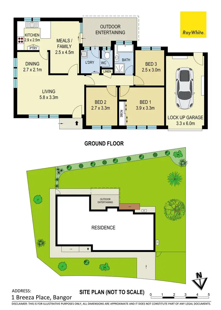 Floorplan of Homely house listing, 1 Breeza Place, Bangor NSW 2234