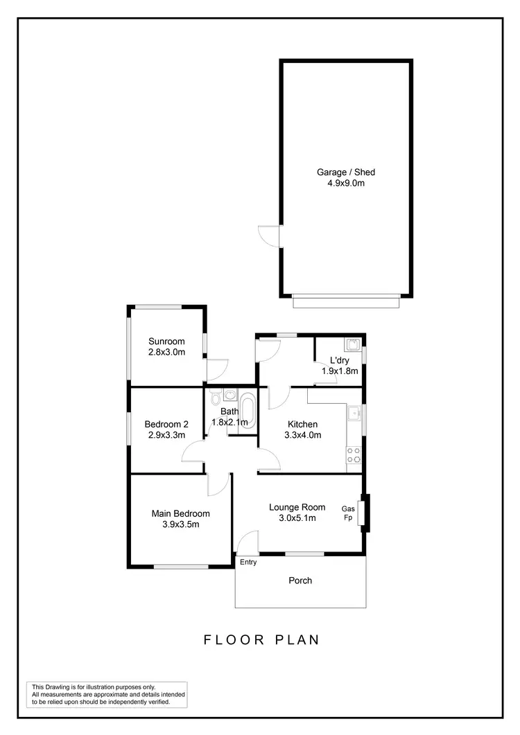 Floorplan of Homely house listing, 27 Barker Avenue, Findon SA 5023
