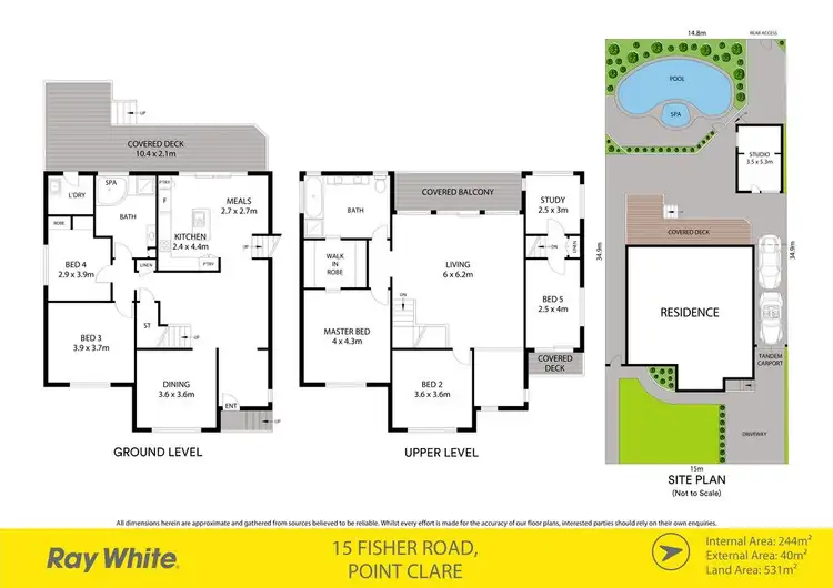 Floorplan of Homely house listing, 15 Fisher Road, Point Clare NSW 2250