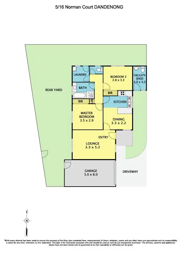 Floorplan of Homely unit listing, 5/16 Norman Court, Dandenong VIC 3175