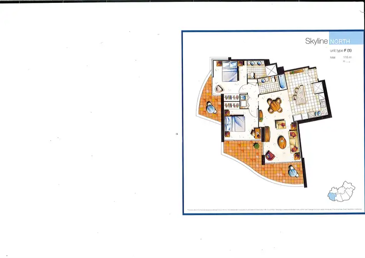 Floorplan of Homely unit listing, 2336/23 Ferny Avenue, Surfers Paradise QLD 4217