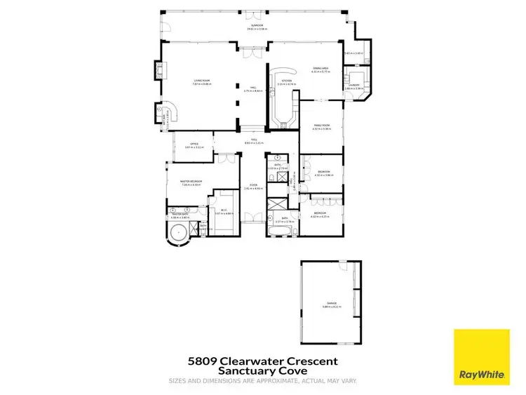 Floorplan of Homely house listing, 5809 Clearwater Crescent, Sanctuary Cove QLD 4212