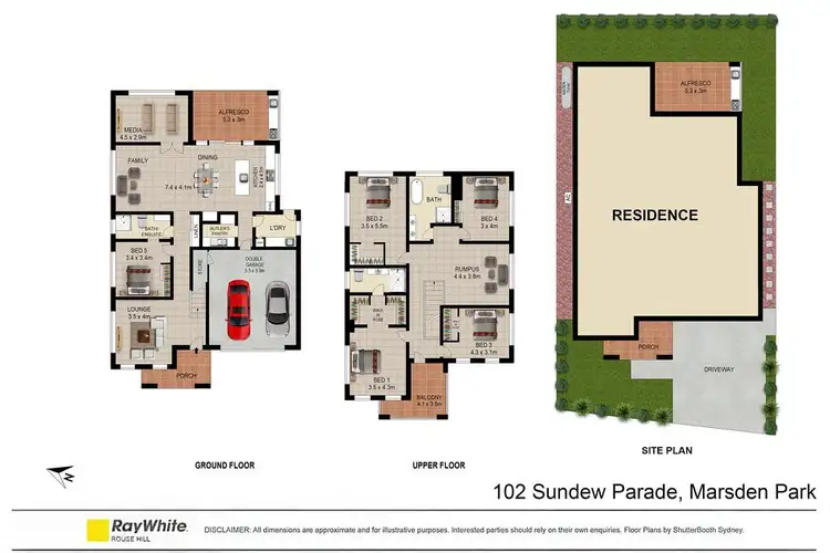 Floorplan of Homely house listing, 102 SUNDEW Parade, Marsden Park NSW 2765
