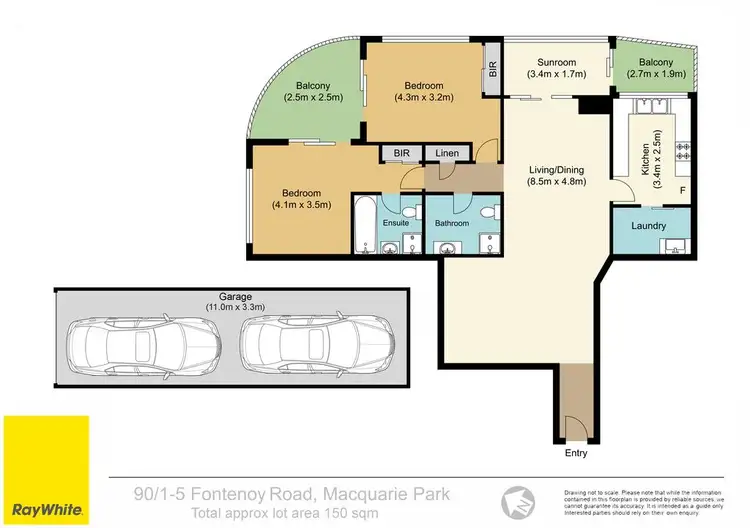 Floorplan of Homely apartment listing, 90/1-15 Fontenoy Road, Macquarie Park NSW 2113
