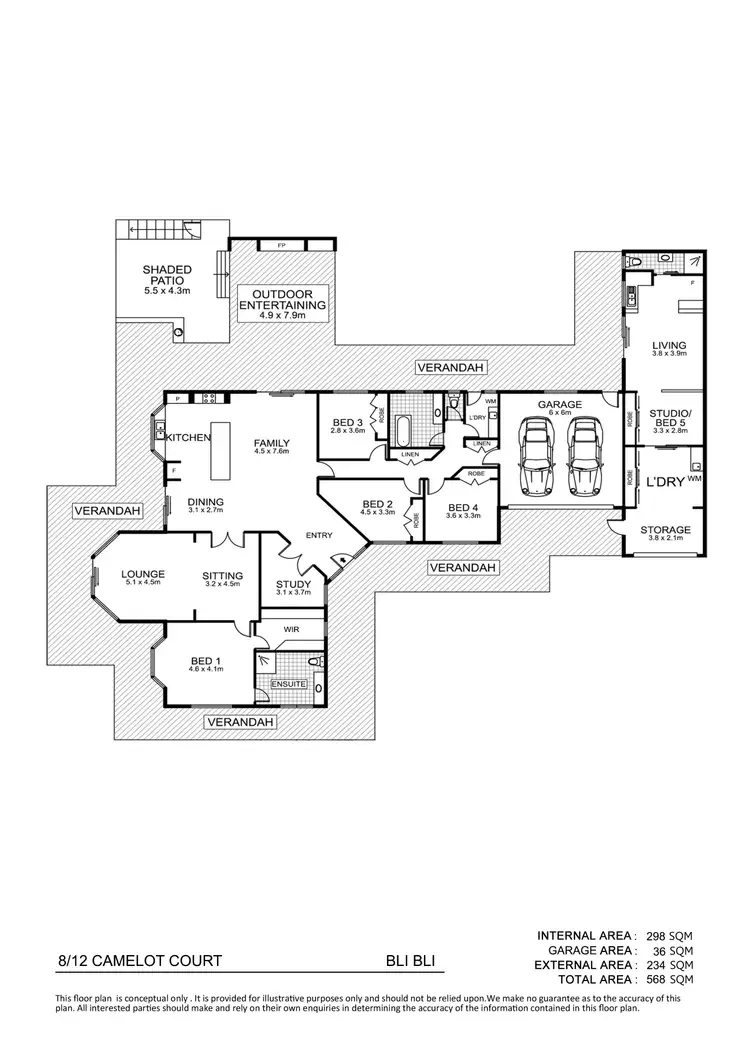 Floorplan of Homely house listing, 8-12 Camelot Court, Bli Bli QLD 4560
