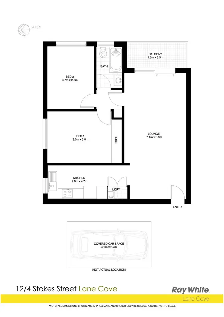 Floorplan of Homely apartment listing, 12/4 Stokes Street, Lane Cove NSW 2066