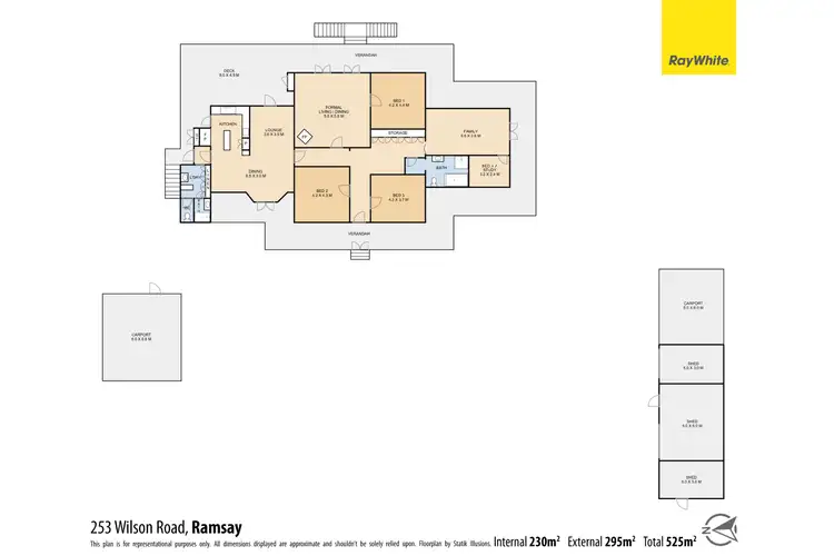 Floorplan of Homely rural property listing, 253 Wilson Road, Ramsay QLD 4358