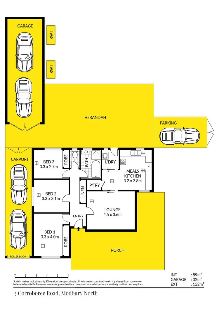 Floorplan of Homely house listing, 3 Corroboree Road, Modbury North SA 5092