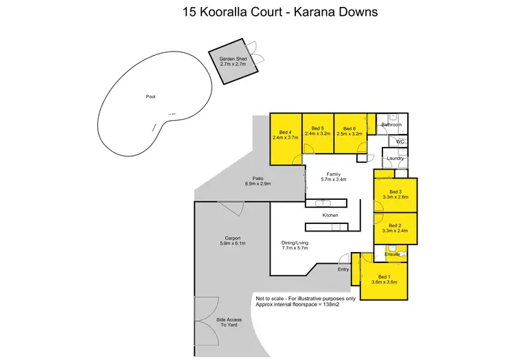 Floorplan of Homely house listing, 15 Kooralla Court, Karana Downs QLD 4306