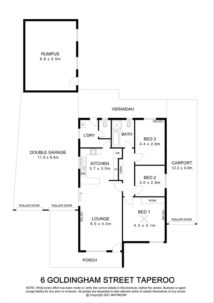 Floorplan of Homely land listing, 6 Goldingham Street, Taperoo SA 5017
