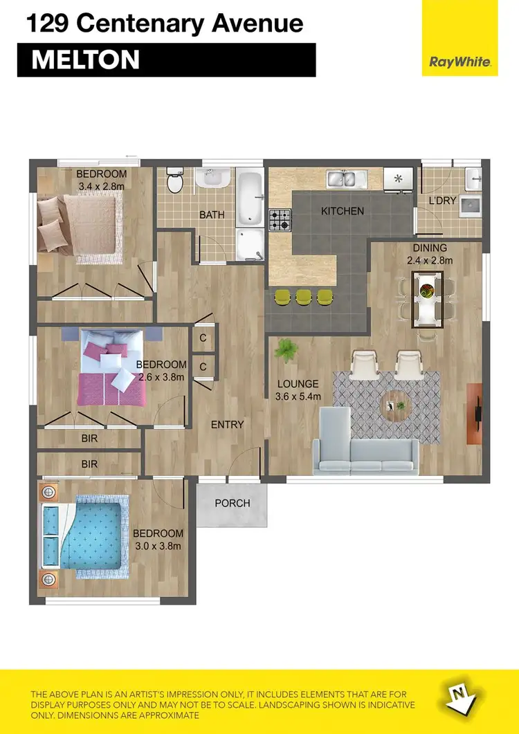 Floorplan of Homely house listing, 129 Centenary Avenue, Melton VIC 3337