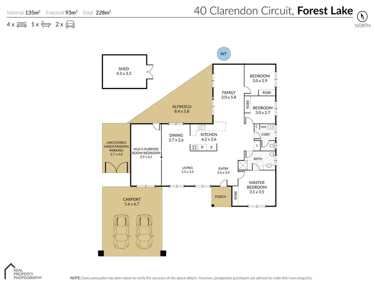 Floorplan of Homely house listing, 40 Clarendon Circuit, Forest Lake QLD 4078