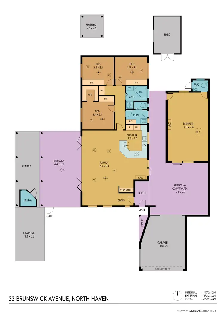 Floorplan of Homely house listing, 23 Brunswick Avenue, North Haven SA 5018