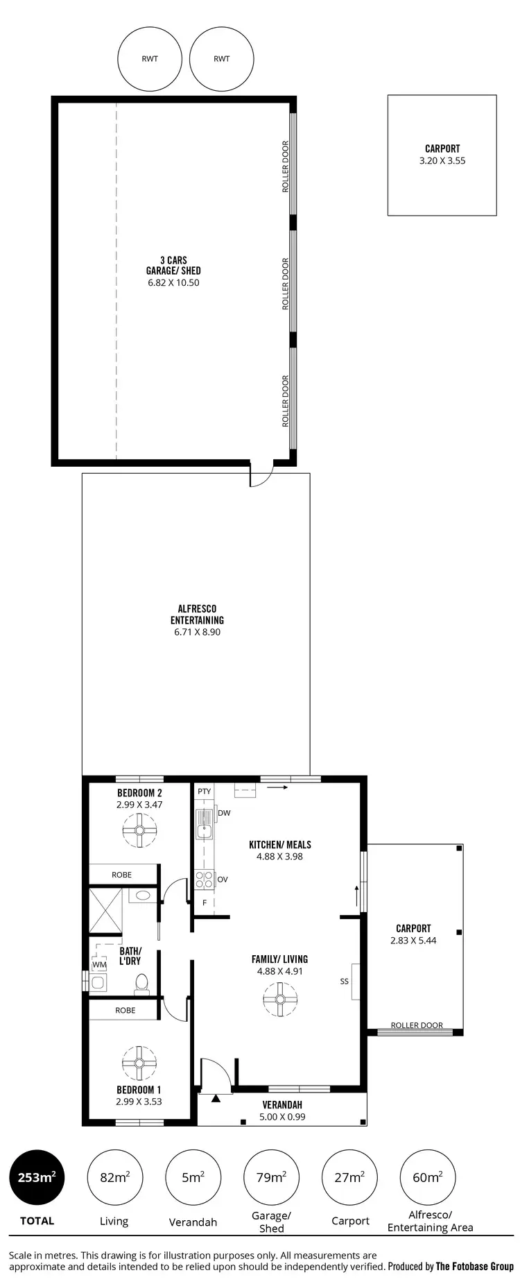 Floorplan of Homely house listing, 25 Tarella Street, Milang SA 5256