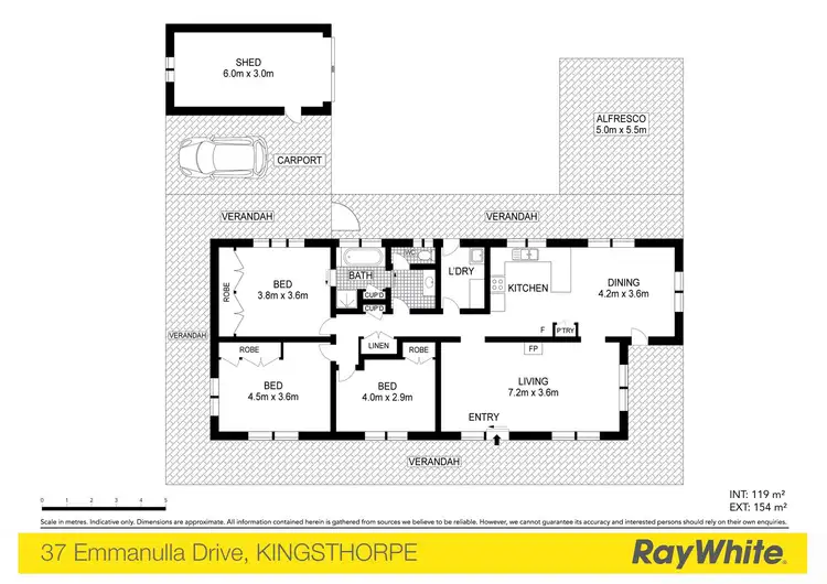 Floorplan of Homely house listing, 37 Emmanulla Drive, Kingsthorpe QLD 4400