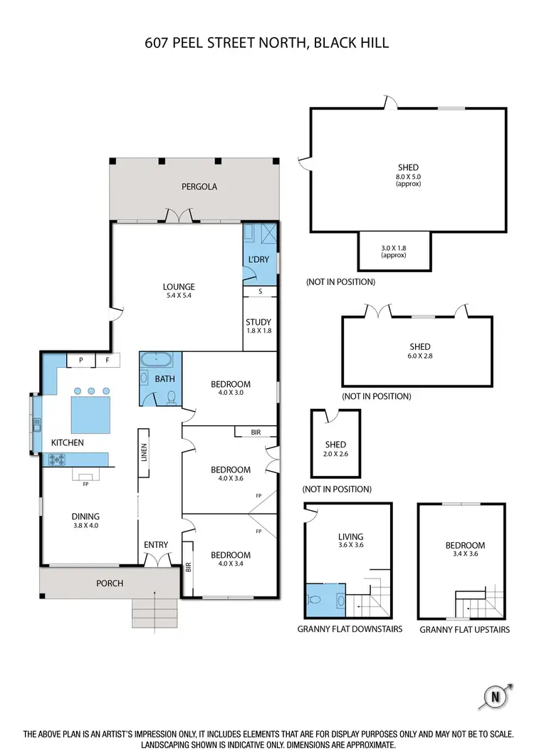 Floorplan of Homely house listing, 607 Peel Street North, Black Hill VIC 3350
