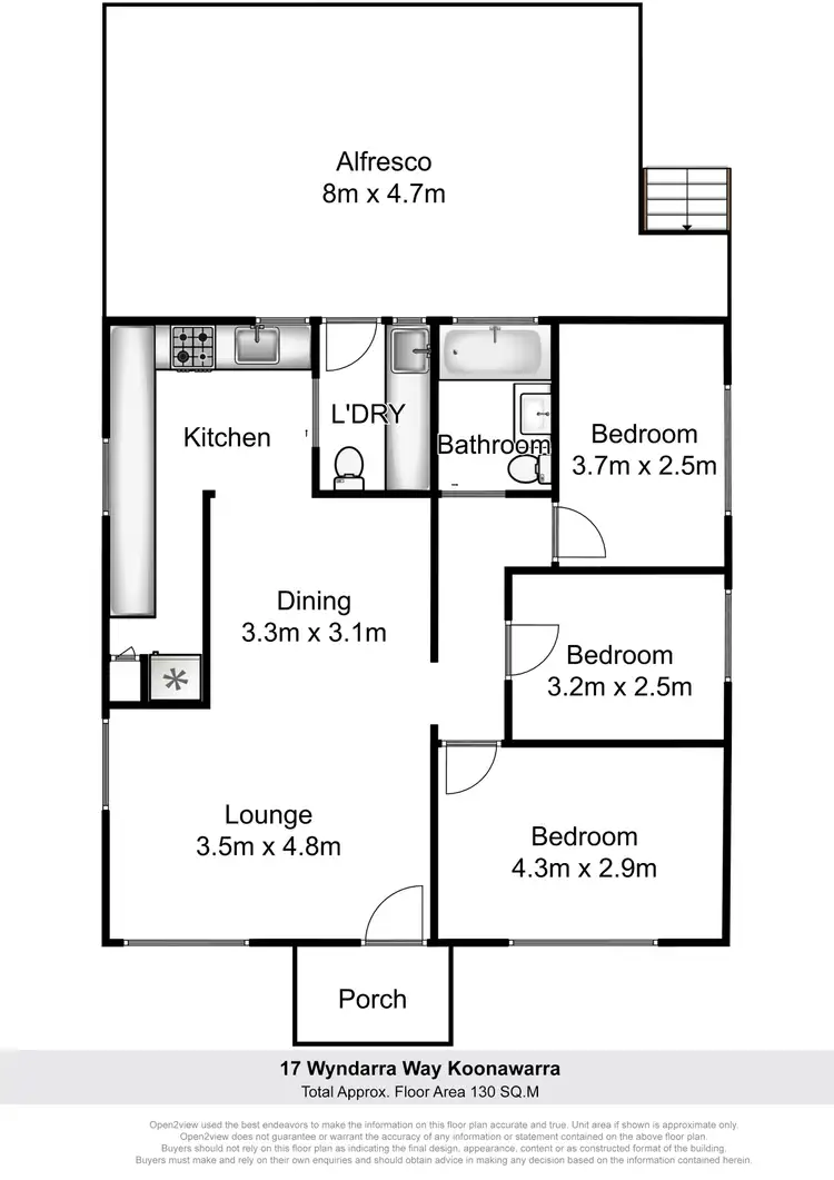 Floorplan of Homely house listing, 17 Wyndarra Way, Koonawarra NSW 2530