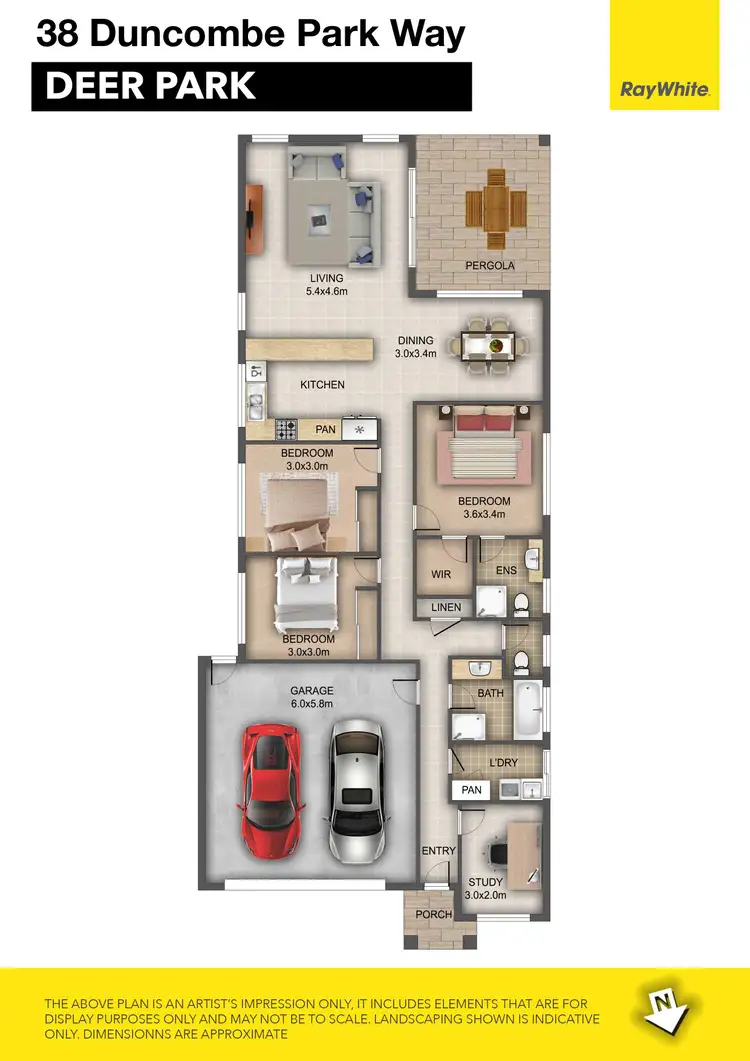 Floorplan of Homely house listing, 38 Duncombe Park Way, Deer Park VIC 3023