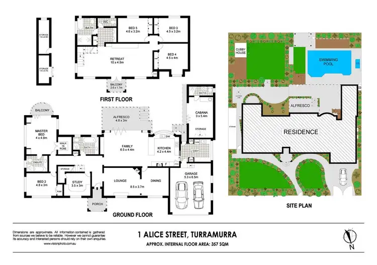 Floorplan of Homely house listing, 1 Alice Street, Turramurra NSW 2074