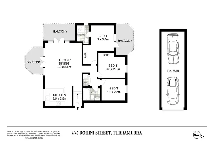 Floorplan of Homely apartment listing, 4/47-49 Rohini Street, Turramurra NSW 2074