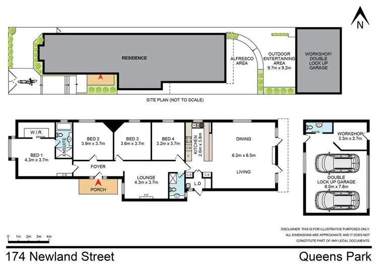 Floorplan of Homely house listing, 174 Newland Street, Queens Park NSW 2022