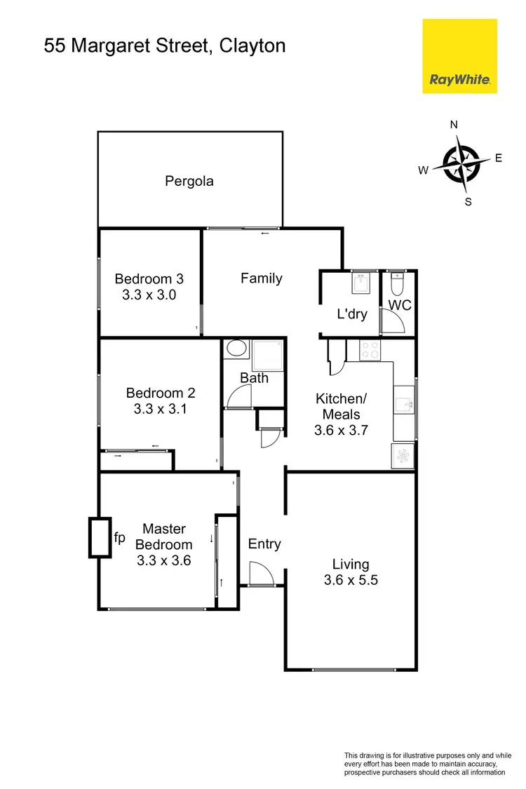 Floorplan of Homely house listing, 55 Margaret Street, Clayton VIC 3168