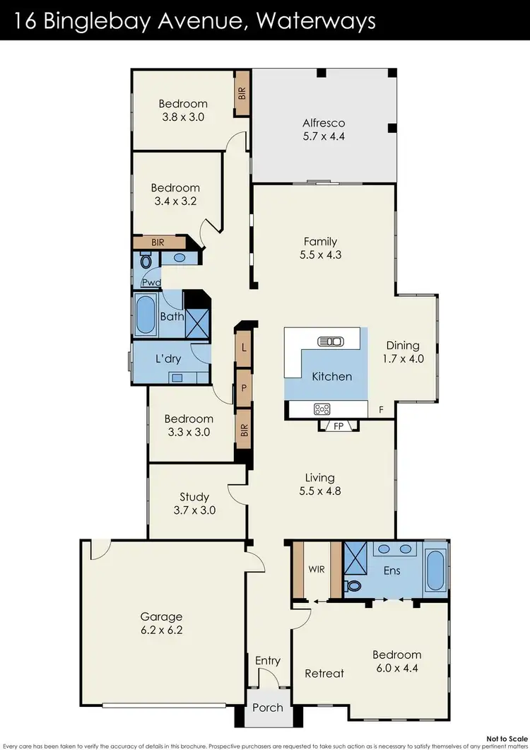 Floorplan of Homely house listing, 16 Binglebay Avenue, Waterways VIC 3195