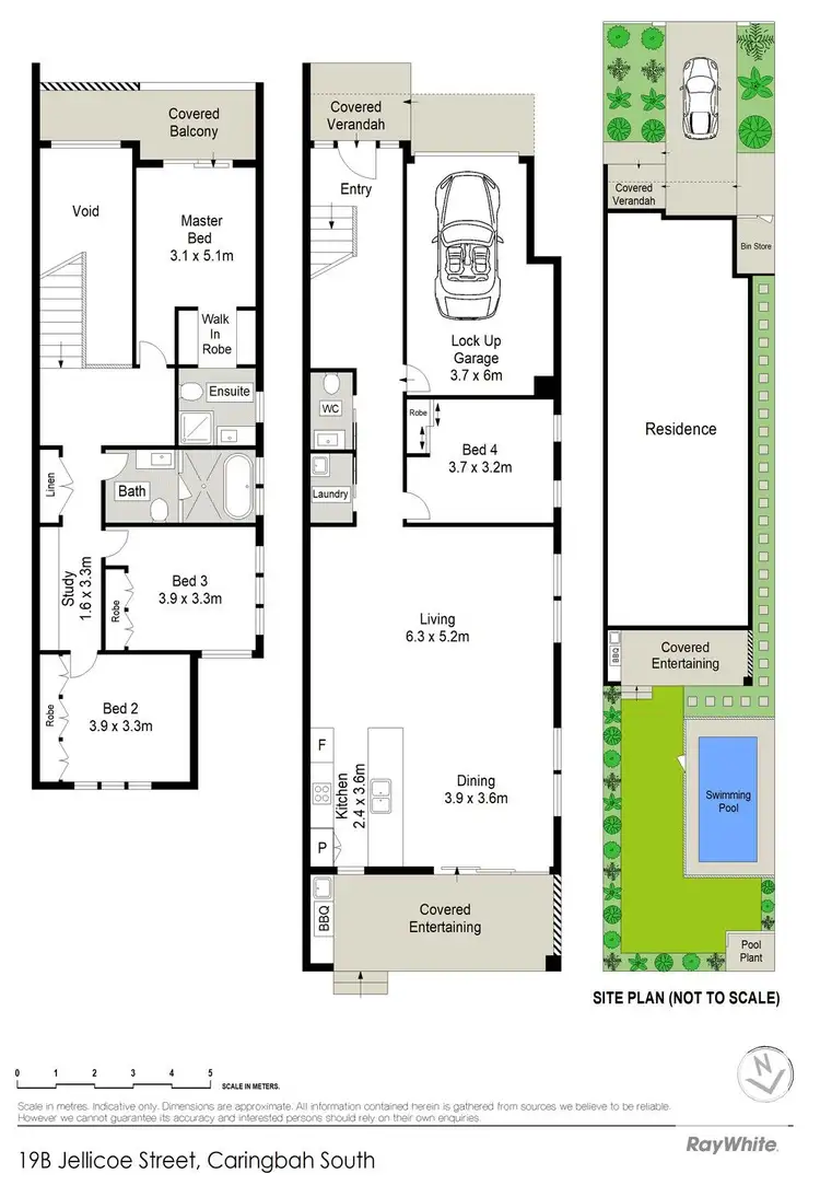 Floorplan of Homely semi-detached listing, 19b Jellicoe Street, Caringbah South NSW 2229