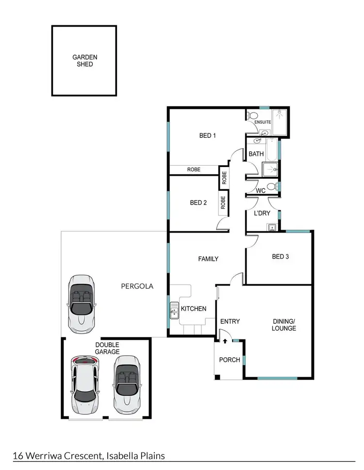 Floorplan of Homely house listing, 16 Werriwa Crescent, Isabella Plains ACT 2905