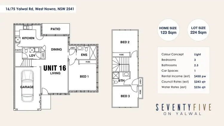 Floorplan of Homely unit listing, 16/75 Yalwal Road, West Nowra NSW 2541